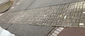 ingeklinkerde straat